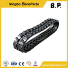 Mini Ekskavatör Lastik Parça Alt Takım Makineleri Yağlanmış Kuru Parça Bağlantı Pabucu Buldozer Parçaları için Takma Parça Zincir Grubu 300X52.5X78W