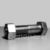 Track Bolt 9W3619 10.9 12.9 Sınıf 40CR 42CRMO Karbon Çelik Altıgen Segment Vidalı Cıvata ve Somun Pulluk Tack ayakkabı cıvataları